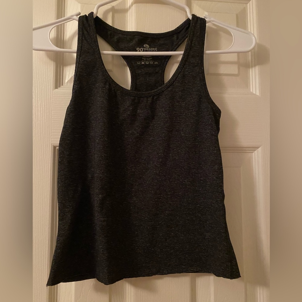 Women’s 90 Degree By Reflex Gray athletic tank top | Size S